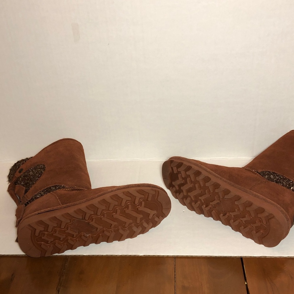 BearPaw Chestnut Suede Winter Boots - Picture 8 of 11